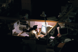 photo illustrant le workaholisme